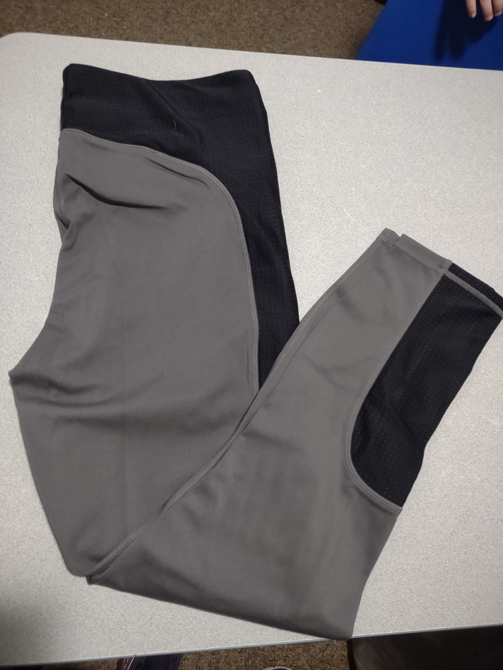 Fabletics Gray and Black Performance Joggers XXL